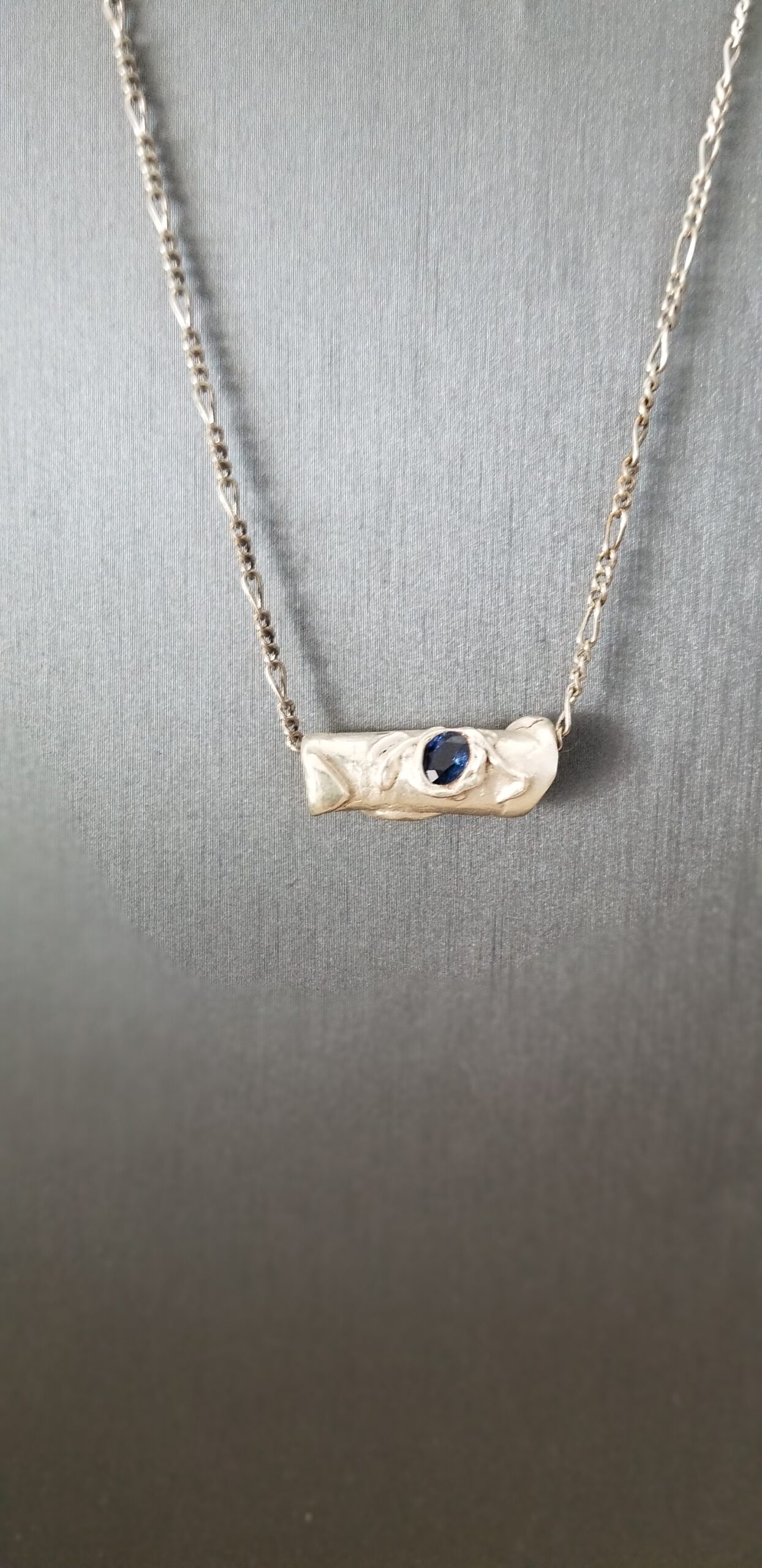 Art Clay w/ created sapphire