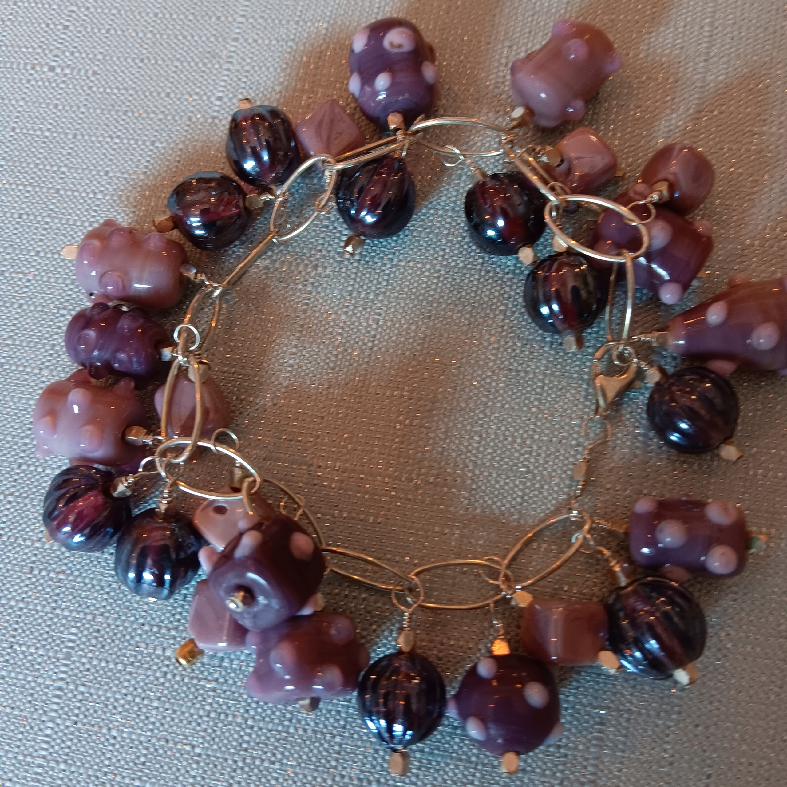 large purple "Baubles" bracelet