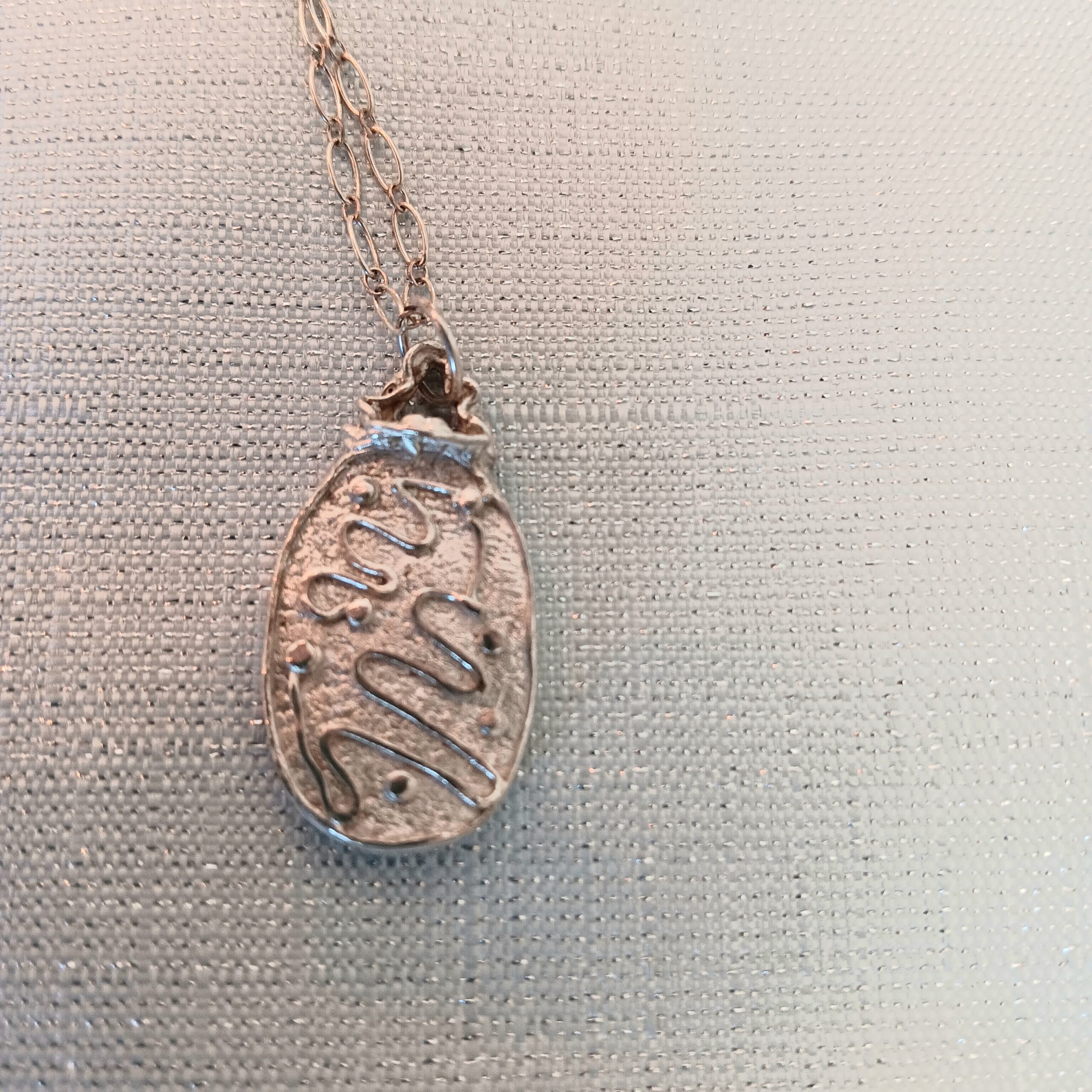 Art Clay Silver 2 sided pendant