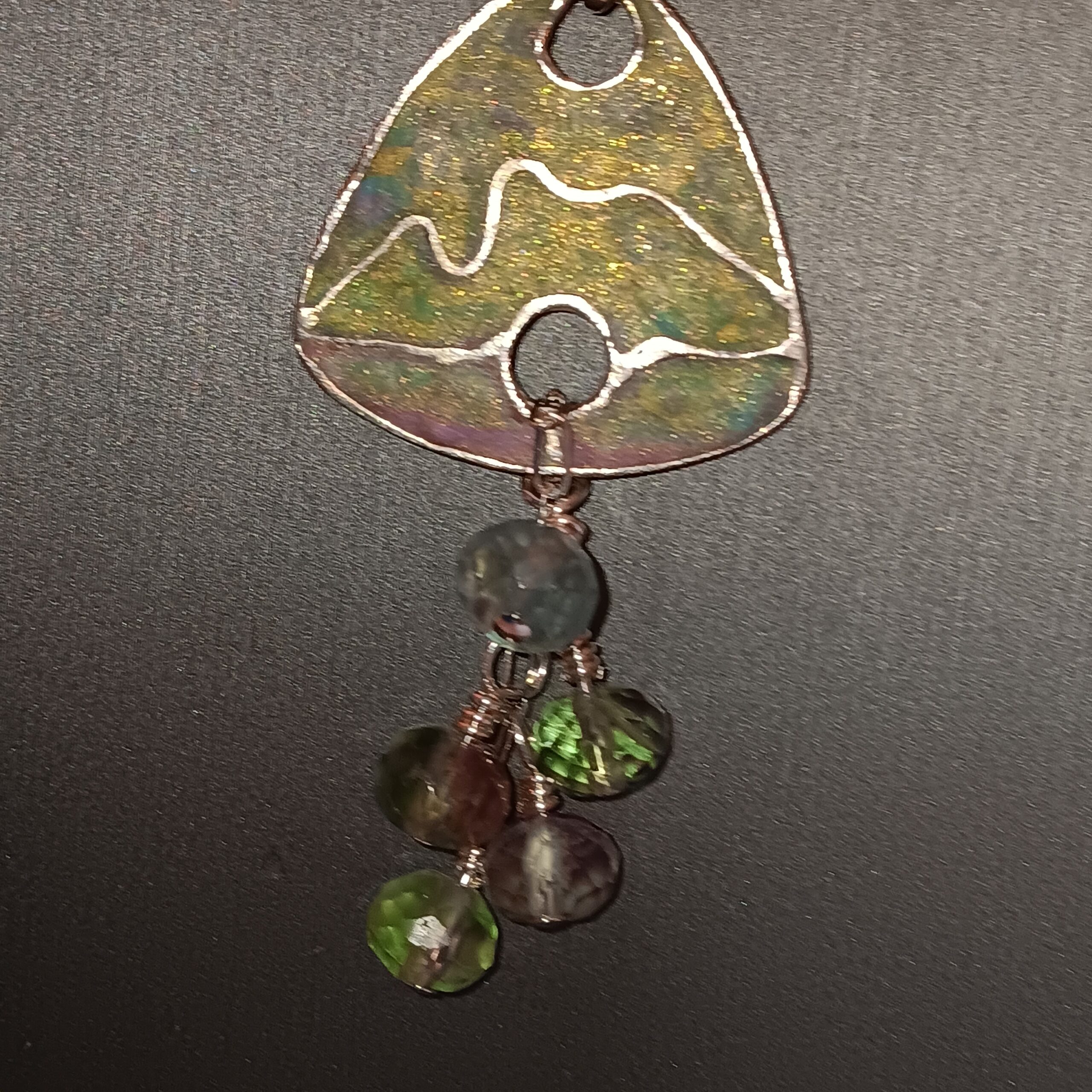 Art Clay Silver w/ polymer clay and flourite