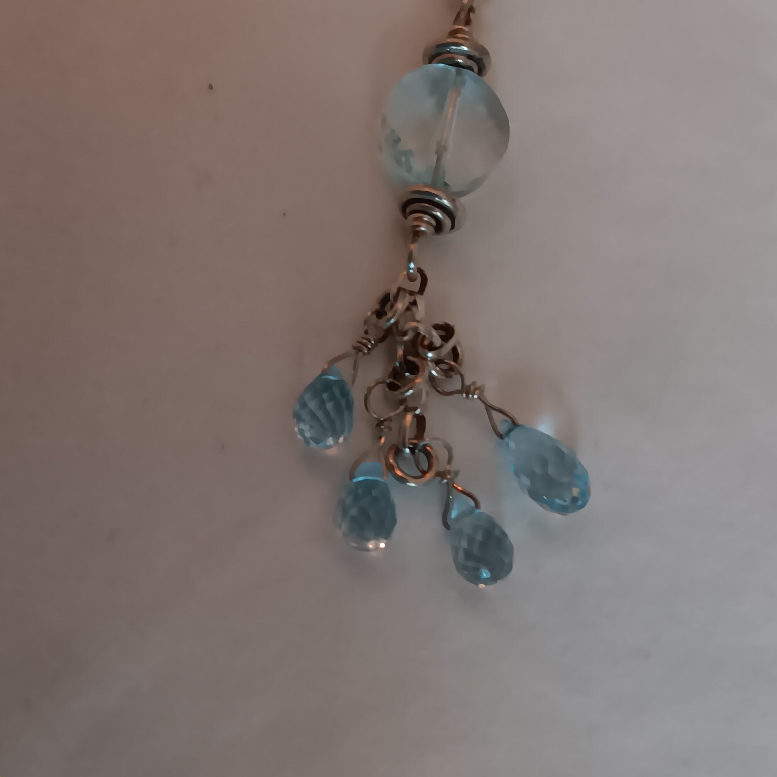 Aquamarine necklace/earrings